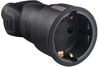 legrand 050197 Professionelle Steckdose, 3680 W, 230 V, Schwarz