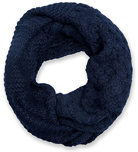 styleBREAKER Unisex Strick Loop Schal Mustermix Winter | Sehr weiches Gewebe für kalte Temperaturen, 2- bis 3-mal flexibel umwickelbar, angenehm kratzfrei, Maße betragen ca. 70x26 cm