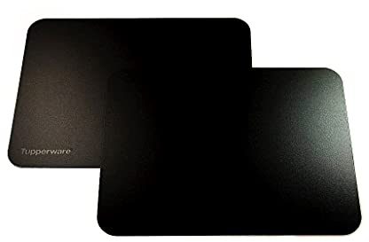 TUPPERWARE Schneidbrett SchneidFlex (2) schwarz D179 rutschfest flexibel Flexibrett 17146
