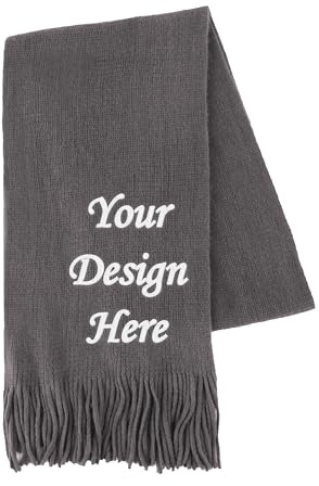 TopTie Personalisierter Winterschal Kaschmir Gefällt Warmer Schal für Damen und Herren
