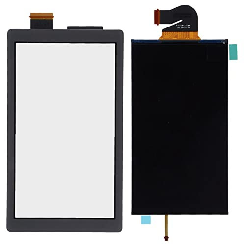 KOSDFOGE Remplacement D'Écran LCD, Compatible avec Nintendo Switch Lite, pièces de Réparation D'Assemblage D'Écran Tactile Durables(Le Noir)