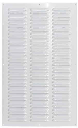 Rejilla de ventilación metálica (35 x 50 cm), color blanco