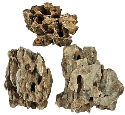Lifegard Aquatics Dragon Ohko Rock. (for Decoration, Ponds, Fish Tank, Aquarium & Aquascaping) (1 lbs)