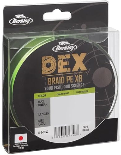 Berkley Berkley Dex X8 Pe .06Mm 150M 5.4Kg Char