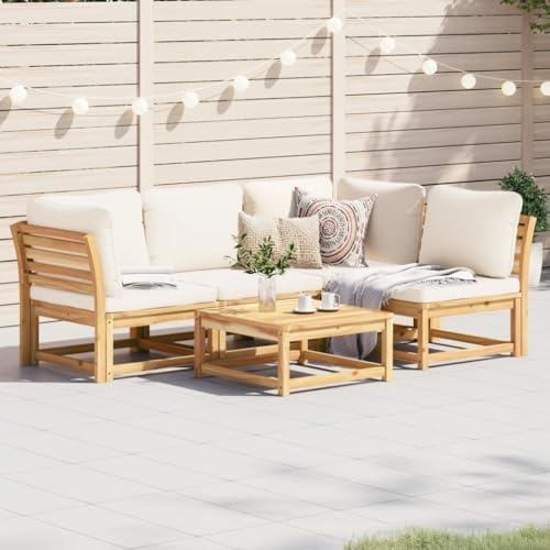 Festnight Balkon Lounge Klein Ecklounge Gartenlounge Outdoor Holz Balkonmöbel Kleiner Balkon Sofa Gartensofa L Form Ecksofa Lounge Sofa Outdoor Garten Loungemöbel Terrasse Gartenmöbel Set