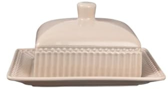 Greengate Butterdose ALICE CREAMY FUDGE Karamell Medium 17x14 cm Butterschale