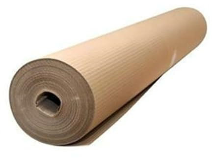 1 Rotolo Cartone Ondulato misura 1 x 45 metri Avana Protezione Pavimenti Pittura Copripavimenti Lavori Ristrutturazione - Made in Italy