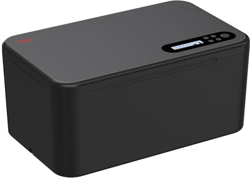 iDiskk Safe Timed Lock Box with Timer, Phone Lock Box for Unplug from Phones, Self-Control Timer Lock Box for Addiction Management, Black