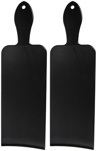 Healeved 2pièces Grand Plateau De Capillaire Plastique Pour Outils De Mèches Pour Coiffeurs Noir