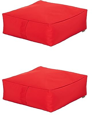 Ready Steady Bed Cojín de Suelo Acolchado, Medida 60 x 60 x 20 cm, Cojín Suelo Cuadrado, Cojines para Palets, Banco, Silla y Suelo, Asiento Cómodo Decorativo para Interior (2, Rosa)