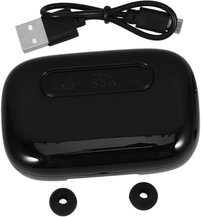 Artibetter Écouteurs sans Fil Étanches avec Affichage LED Surround Tactile et Chargeur Portable Casque Auriculaire Numérique Ergonomique Noir