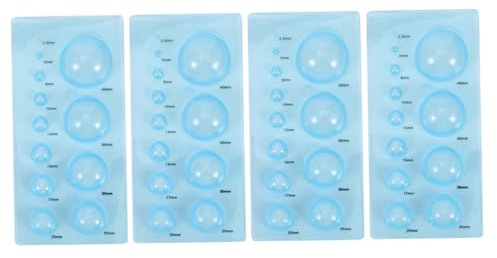 WEKAMOS 4 piezas Herramienta Quilling Molde de Moldeador Esférico para Manualidades de Papel DIY Resistente y Duradero Azul
