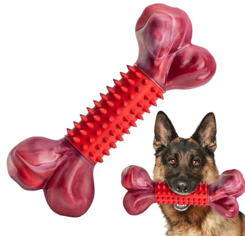 Juguetes Masticables para Perros En Forma De Hueso | Hueso De Denticion para Perros Masticadores Agresivos - Barra Dura para Limpieza De Dientes De Cachorros para Hogar Sala De Estar Patio Parques