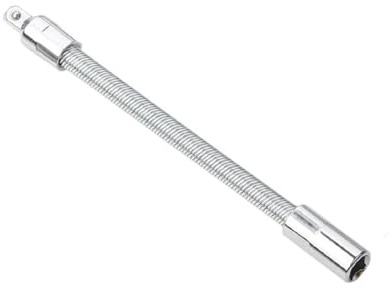 Flexible Steckschlüsselverlängerung 1/2, 1/4, 3/8 Antriebe for Ratschen, Chrom-Vanadium-Legierungsstahl Für Kfz-Reparatur und Heimwerker(3-8inch length 200mm)