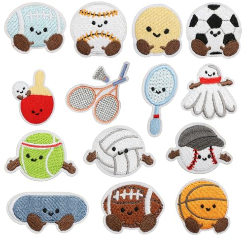 14 Stück Flicken zum Aufbügeln, Patches Bügelbilder für Textilien | Bügelflicken Kinder mit Starker Folie, Bunte Aufnäher Erwachsene für Jeans Schuhe Rucksäcke Dekoration Reparatur