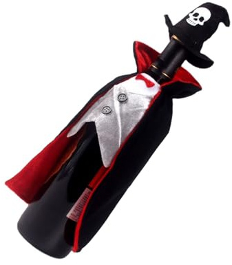Mehrzweck Flaschenhülle aus Stoff, Halloween Dekoration, sicher für Wein und Vasenabdeckung, Geschenk für Feiertage, Feiern, Halloween Partyzubehör, Flaschenverpackungen