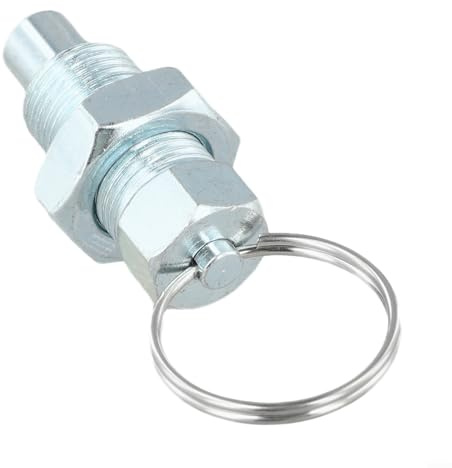 Marchfunny Perno a molla in acciaio inossidabile con anello di trazione, perno di bloccaggio a sgancio rapido per attrezzature da palestra e vari strumenti (M16 x 75)
