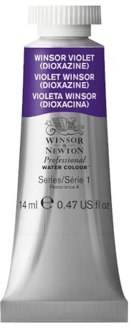 Winsor & Newton Professional - Vernici ad acquerello, vivaci e resistenti alla luce, pigmenti per artisti, TUBO 14 ML, colore: Viola Winsor (Diossazina)