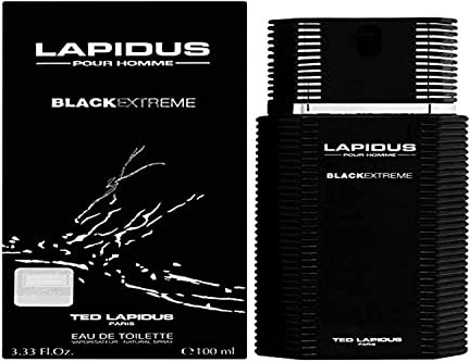Lapidus Pour Homme Black Extreme de Ted Lapidus Eau de Toilette Vaporisateur 100ml