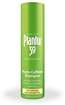 Plantur 39 Phyto-Caffeine Shampo Förebygger och Minskar Håravfall 250ml | För Färgat och Stressat Hår | Unik Galenisk Formel Stödjer Hårväxt | Kvinnors Hårvård Made in Germany