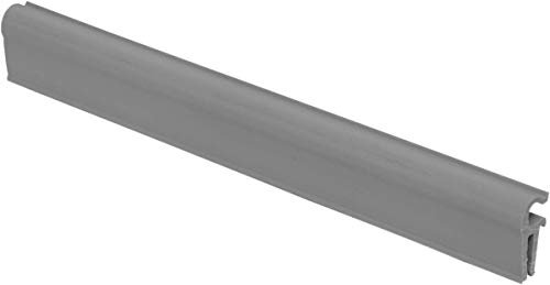 Thermoplast® 2x ENDCLIPS Befestigungsclips Klemmschienen für Sichtschutzstreifen 19cm x 20 Stk Grau RAL 7040