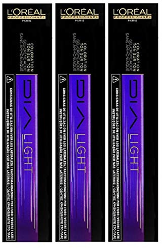 3er Loreal Professionnel Dia Light 10,13 Milkshake Platin Gold 50 ml