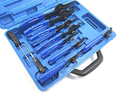 Lot de 11 pinces à circlips internes et externes pour mécaniciens