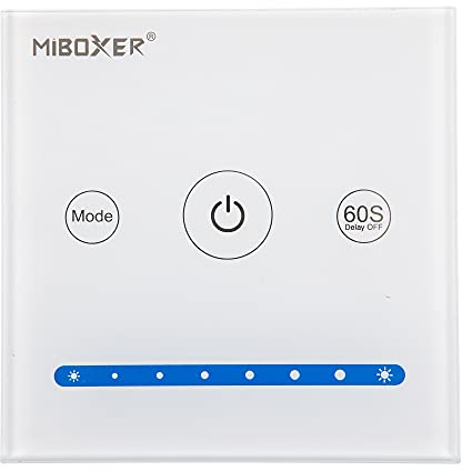 Miboxer Milight Controller MiLight TOUCH Wand Controller P1 für weiß Dimmer 12-24V bis 5A für LED Produkte