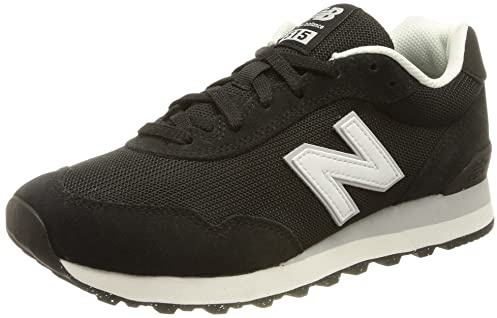 New Balance Women's 515 V3 Sneaker, Black/White/Aluminum Grey, 8.5