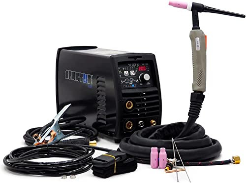 Spartus® EasyTIG 203P DC WIG HF DC PULS Poste à souder inverter 200 A en acier inoxydable