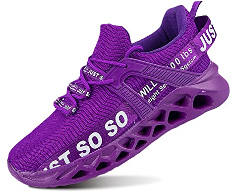 QDCFY Chaussures de sport respirantes pour femmes et hommes, baskets, sneakers, pour le sport, les loisirs, la marche, la course, l'entraînement pour le fitness, la gym, en plein air, 42 EU