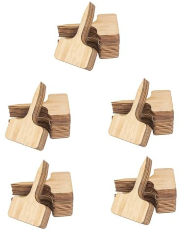 PRETYZOOM 5 Sets T-förmige Pflanzenmarkierungen Aus Holz Gartenetiketten Pflanzenschilder Pflanzenmarkierungen Für Topfpflanzen Einfach Zu Verwenden Dekorativ 30 Stück * 5
