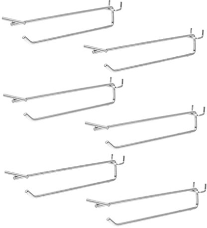 iplusmile 6stücke Metall-stecktafelhaken Regalhaken Werkbankhaken Metallbretthaken Robuste Halterung Für Und Garage