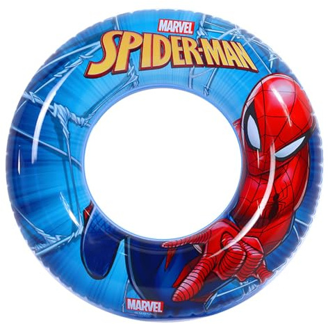 Swimming Ring Kids,Cartoon Boys Theme Pool Inflatable Swimming Rubber Ring for Boy Kids, Inflatable Pool Floating Ring Swim for Summer Beach Party Water Sports