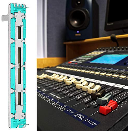 KIMISS 5-teiliges B10K-Doppelkanal-Straight-Slide-Potentiometer-Mixer-Fader-Set für Vielseitige Anwendungen