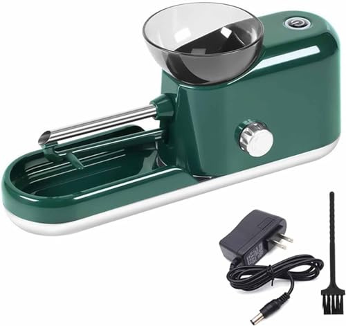 Electric Herb Grinder with 6/8mm Tube Electric Cigarette Rolling Machine Portable Herb Grinder (GREEN)