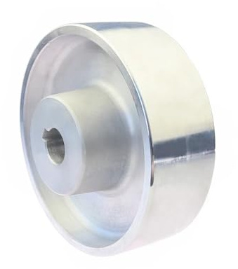 160x54x19mm/24mm Vollaluminium-Bandschleifer-Laufrad-Rollen-Antriebsrad mit 6/8 * 3mm Schlüsselschlitz(ID 19mm Keyway 6x3mm)