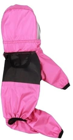Hunderegenmantel mit Kapuze, wasserdichte Hundejacke, leichte Regenbekleidung for kleine und mittelgroße Hunde, verstellbarer Haustierponcho mit Knopf, perfekt for Spaziergänge bei Regen und Schnee, l