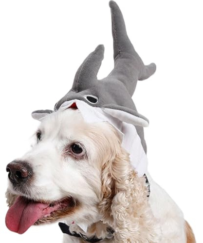 Haifischhut Für Haustiere - Weiche Tiermütze Für Plüschtiere, Verstellbare Lustige Haustier-Kopfbedeckung | Kreativer Haifisch-Testgear Für Kleine Und Hunde