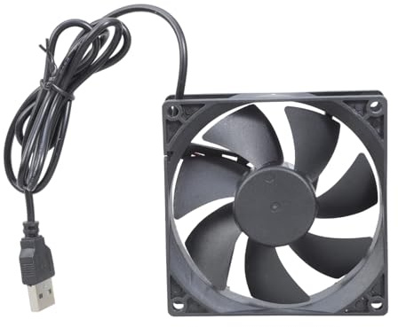 FANSHINUO Elektronischer USB-Ventilator, geräuscharm, Computer, elektronisch, bürstenlos, für Zuhause, Büro, Netzwerkgeräte, Sound, Video, geräuscharm, PC-Gehäuse