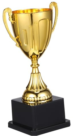 Anneome Coppa d'oro Portatile in Plastica Base Nera Resistente per Premiazioni in Vacanze Estive Come Premio per Giochi di Classe