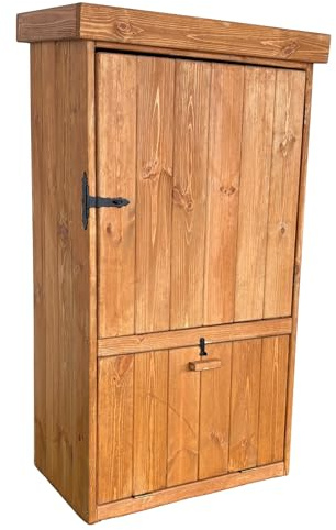 Paketbox mit Zusätzlichem Stauraum – Wasserdichter, Abschließbarer Paketbriefkasten mit Zusätzlichem Fach – Sichere Paketbox Draussen Groß XXL für Zuhause 67x44x124cm