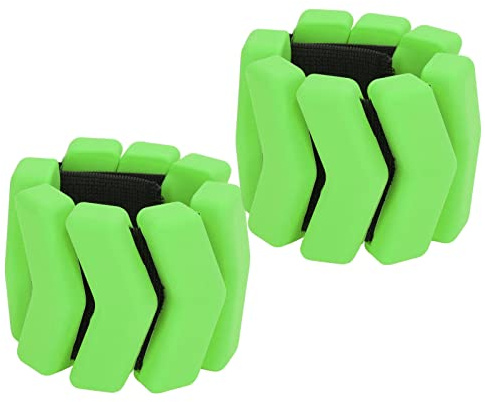 Fafeims Bracelet de Portage Durable de Taille Réglable et Absorbant la Sueur, Bracelet de Cheville 2 PCS pour l'exercice Aérobie, la Randonnée (Green)