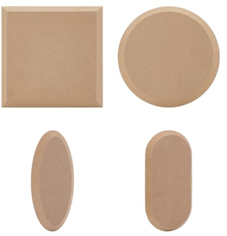 OLYCRAFT 4 piezas 4 estilos placa de modelado de cerámica para arcilla placas de cerámica para Handbuliding placas de cerámica MDF herramienta de fabricación herramientas de cerámica MDF para la