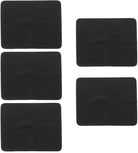 MAGICLULU 5 Paños de Microfibra para Limpieza de Gafas, Paño de Limpieza Negro de 14.5x17.5 Cm, Ultra para Lentes, Pantallas, Cámaras y Dispositivos Electrónicos, Adecuado para