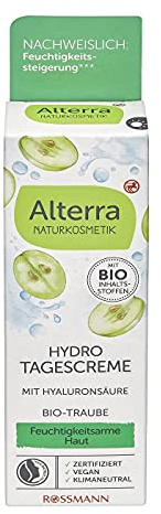 Alterra Hydro Tagescreme Bio-Traube & Bio-Weisser Tee, 50 ml