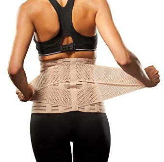 LOREY Hochwertige Rückenbandage (Materialmix), Rückenstütze, Rückengurt (XXL)