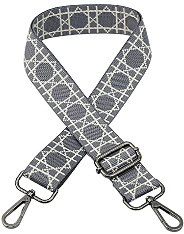 Verstellbarer Schultergurt Taschengurt Breit Schulterriemen Umhängegurt Herren Taschenriemen Damen Zubehör Tragegurt Längenverstellbarer für Schultertasche Tragetaschen und Handtaschen A-grau
