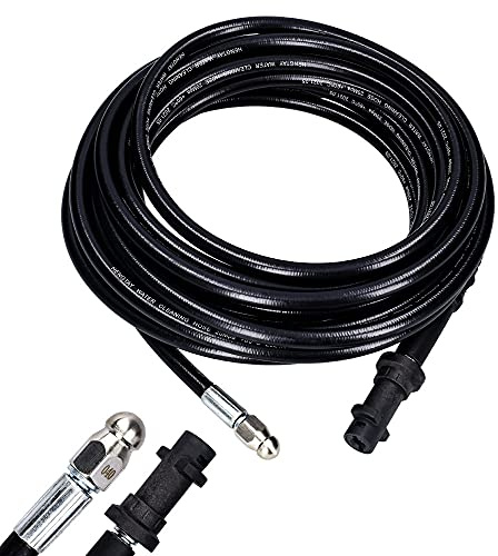 Rohrreinigungsschlauch Hochdruckschlauch 10 m KQC, 200 bar, 60 °C | Kompatibel mit Kärcher Hochdruckreinigern K2 K3 K4 K5 K7