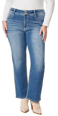 WallFlower Kvinnors juniorer läckra kurviga klassiska bootcut jeans, Jenny, 44 Stor Lange